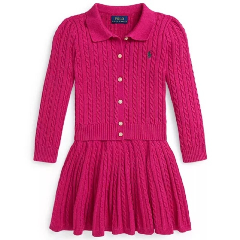 Polo by Ralph Lauren Crewneck Cardigan and Skirt, 2-Piece Set *NWT* 6T🛍️ - Picture 3 of 5